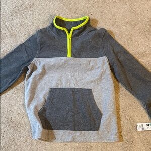 OshKosh B'gosh Gray and Neon Yellow Kids Hoodie